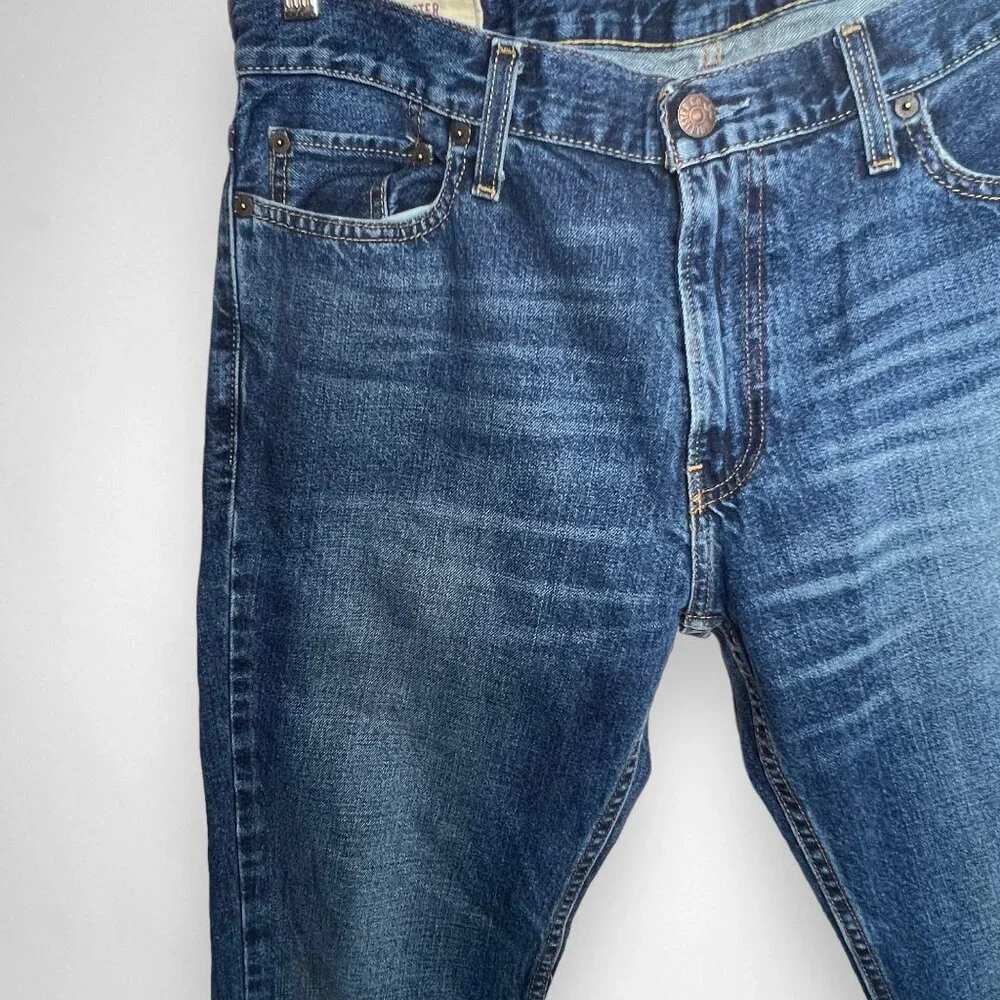 HOLLISTER 34 x 32 Men's Slim Straight Jeans Casual Streetwear‎